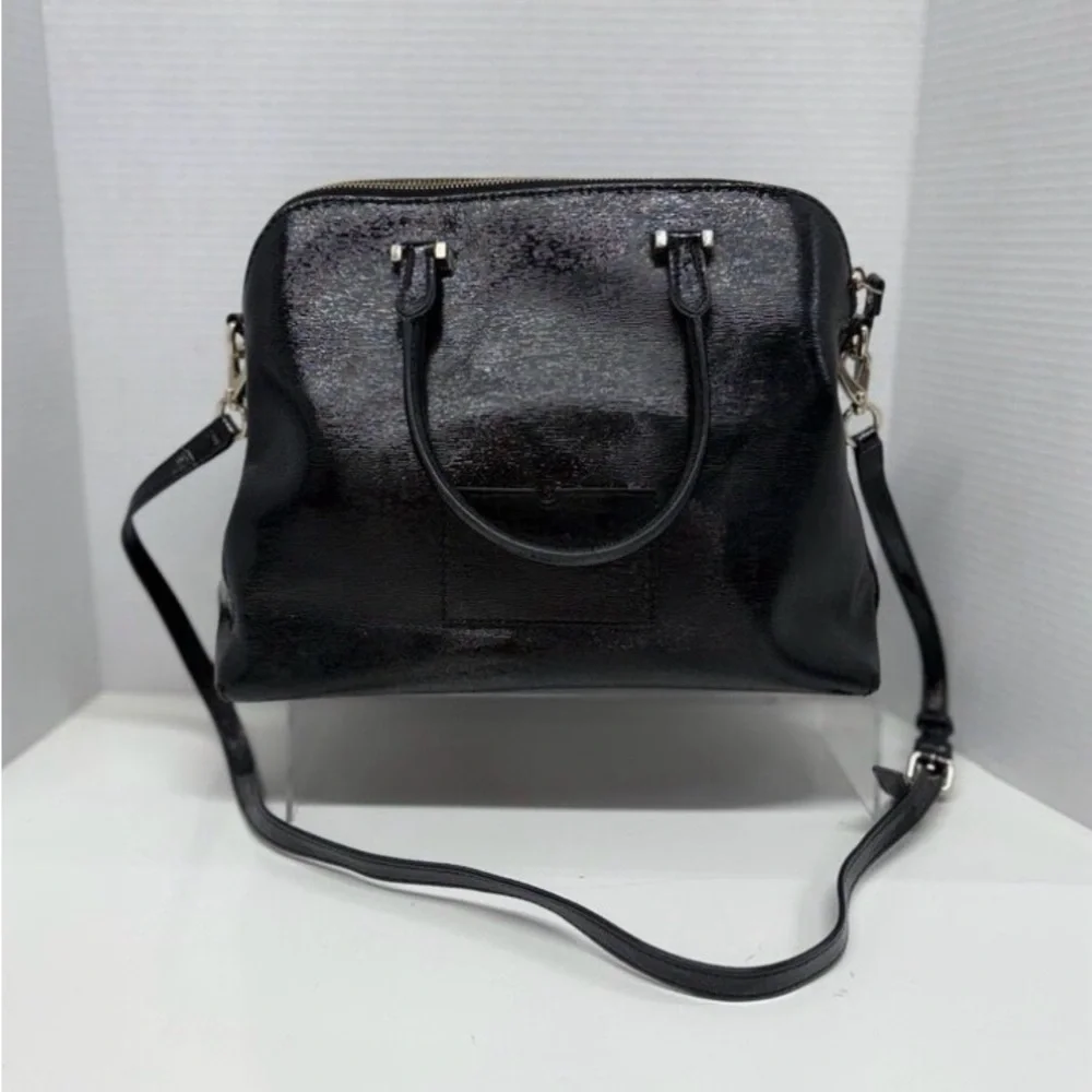 Kate Spade New York Cedar Street Margot Satchel Black Patent Leather crossbody